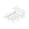 Monarch Specialties Bed, Queen Size, Platform, Bedroom, Frame, Upholstered, Linen Look, Wood Legs, Beige, Black I 5605Q - alternate 5